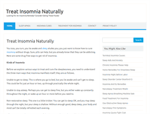 Tablet Screenshot of naturalsleepinsomniacure.com